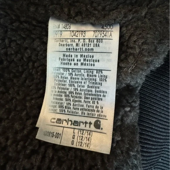 🔥RARE Carhartt Wildwood Jacket Size Large Sherpa Lined - Picture 2 of 8